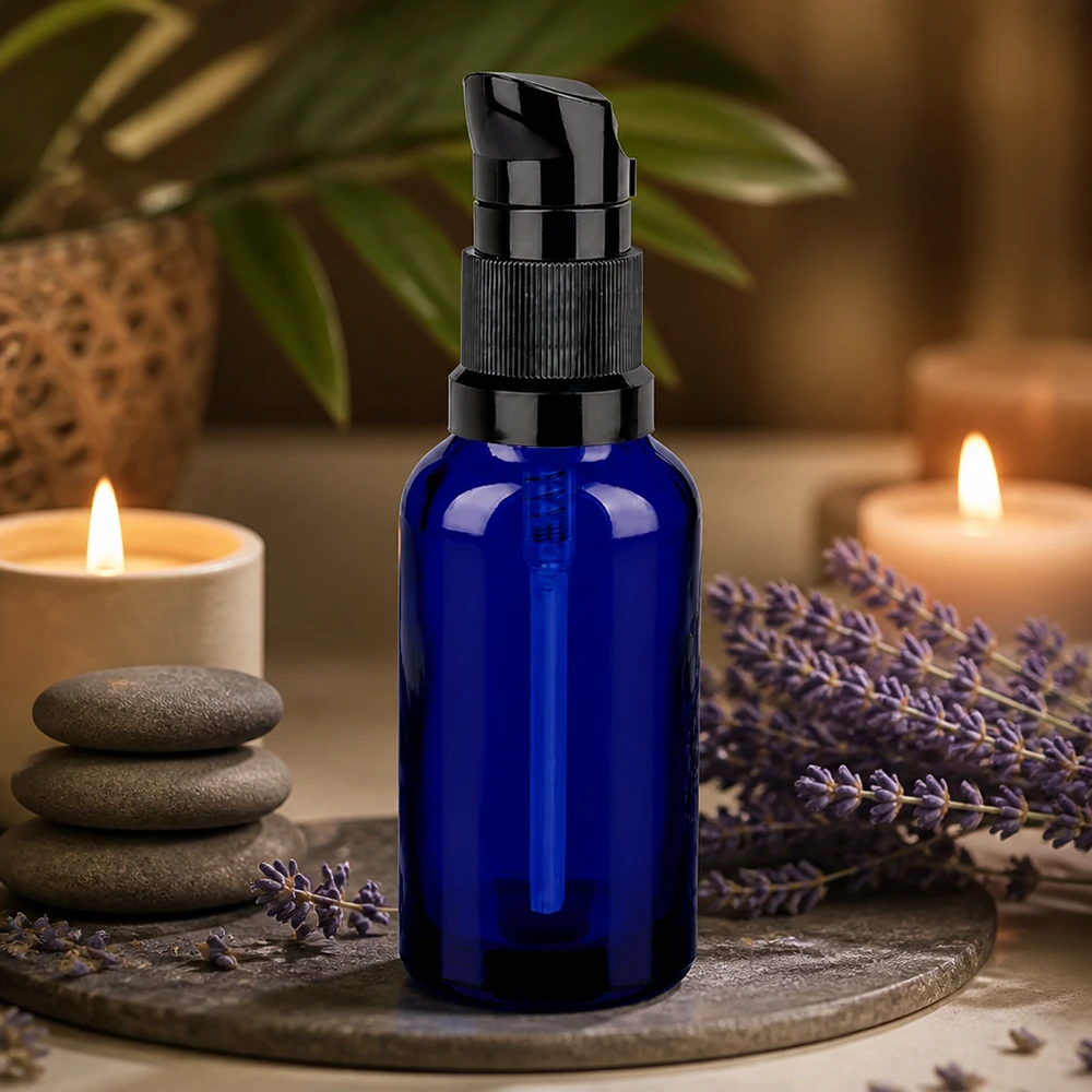 Apothekersfles 30ml met pompdispenser STD UT18/30 voor precieze productdosering