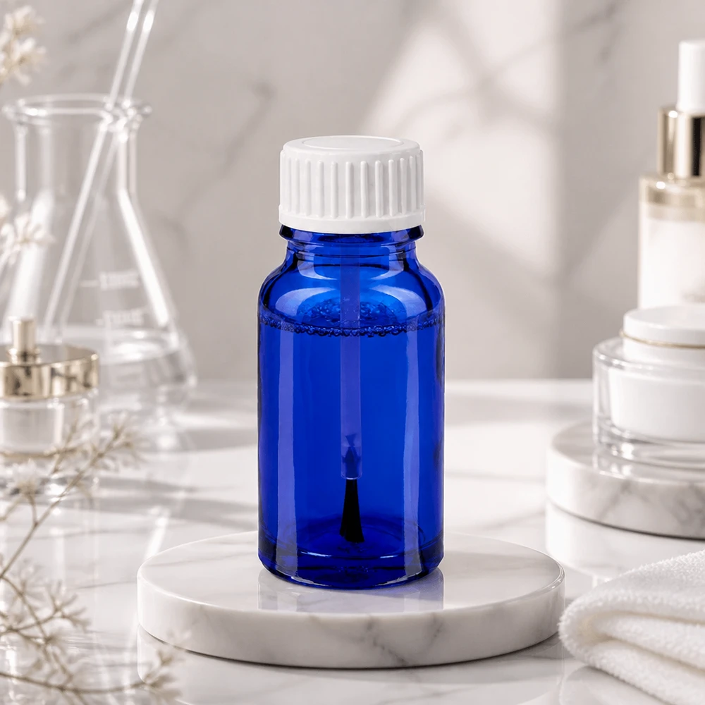 Professioneel blauw borstelflesje 10ml met ergonomisch ontwerp voor gespecialiseerde gebieden