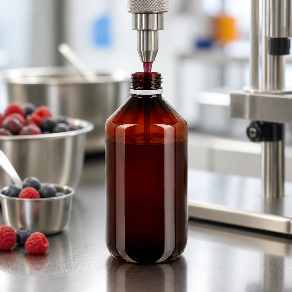 PET fles 500ml met witte verzegelde stop, geribbeld PET-fles van 500 ml met geribbelde witte buitenverpakking, geschikt voor fruit- en plantenextracten
