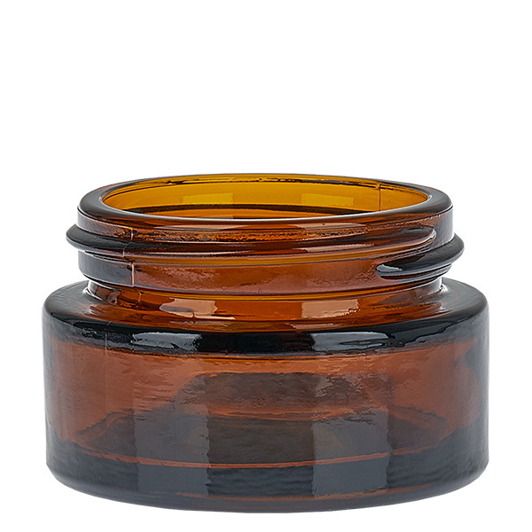 Glazen pot 20ml bruin met inlegdeksel UNiTWIST Glazen pot 20ml bruin met inlegdeksel UNiTWIST