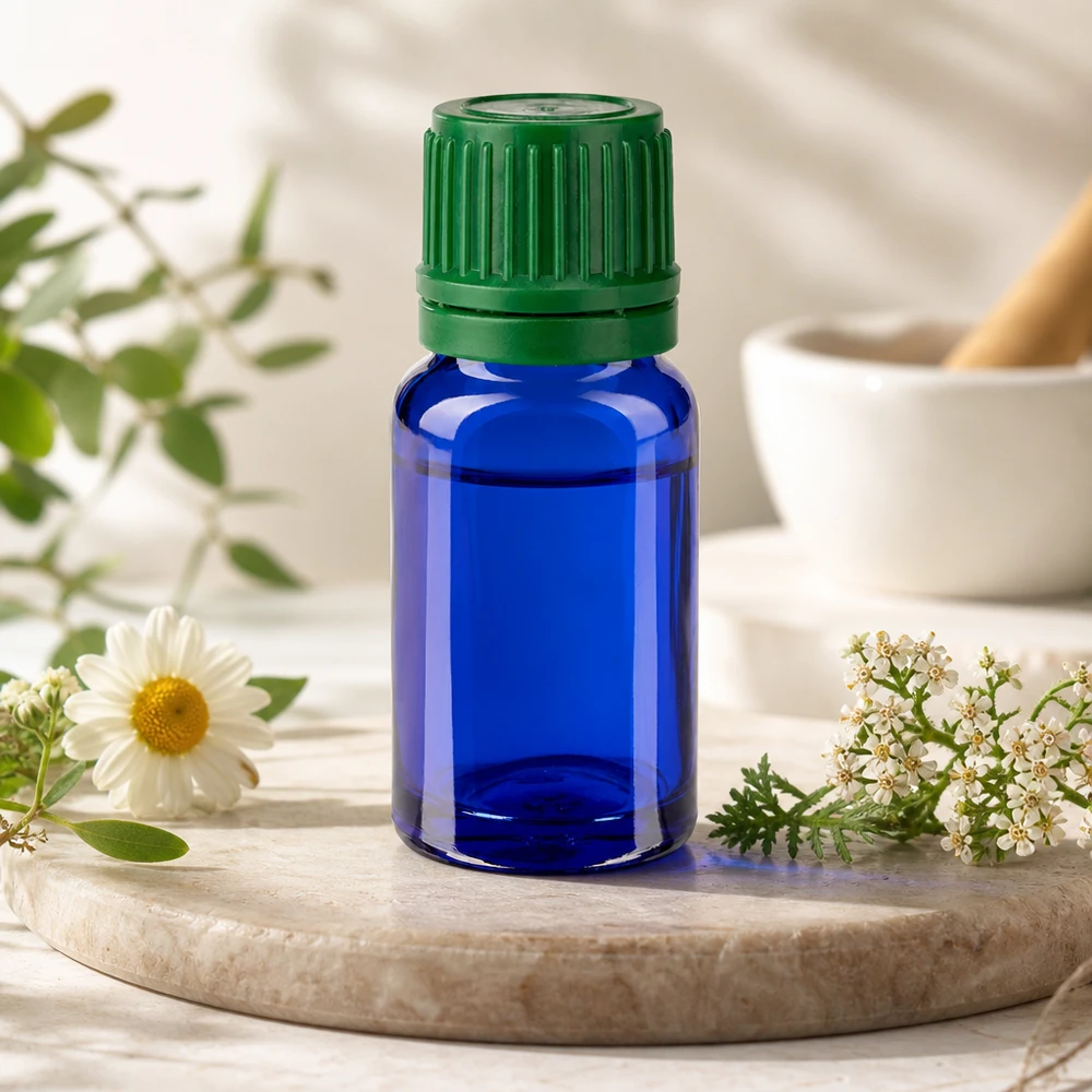 10ml flesje 11mm SV groen OV BlueLine UT18/10 10ml BlueLine glazen fles met 18mm schroefdraad voor universele dopcompatibiliteit