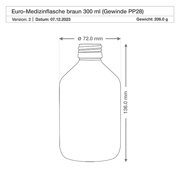 300ml medicijnfles bruin, met dispenserpomp zwart ApoGl 300ml medicijnfles bruin, met dispenserpomp zwart ApoGl