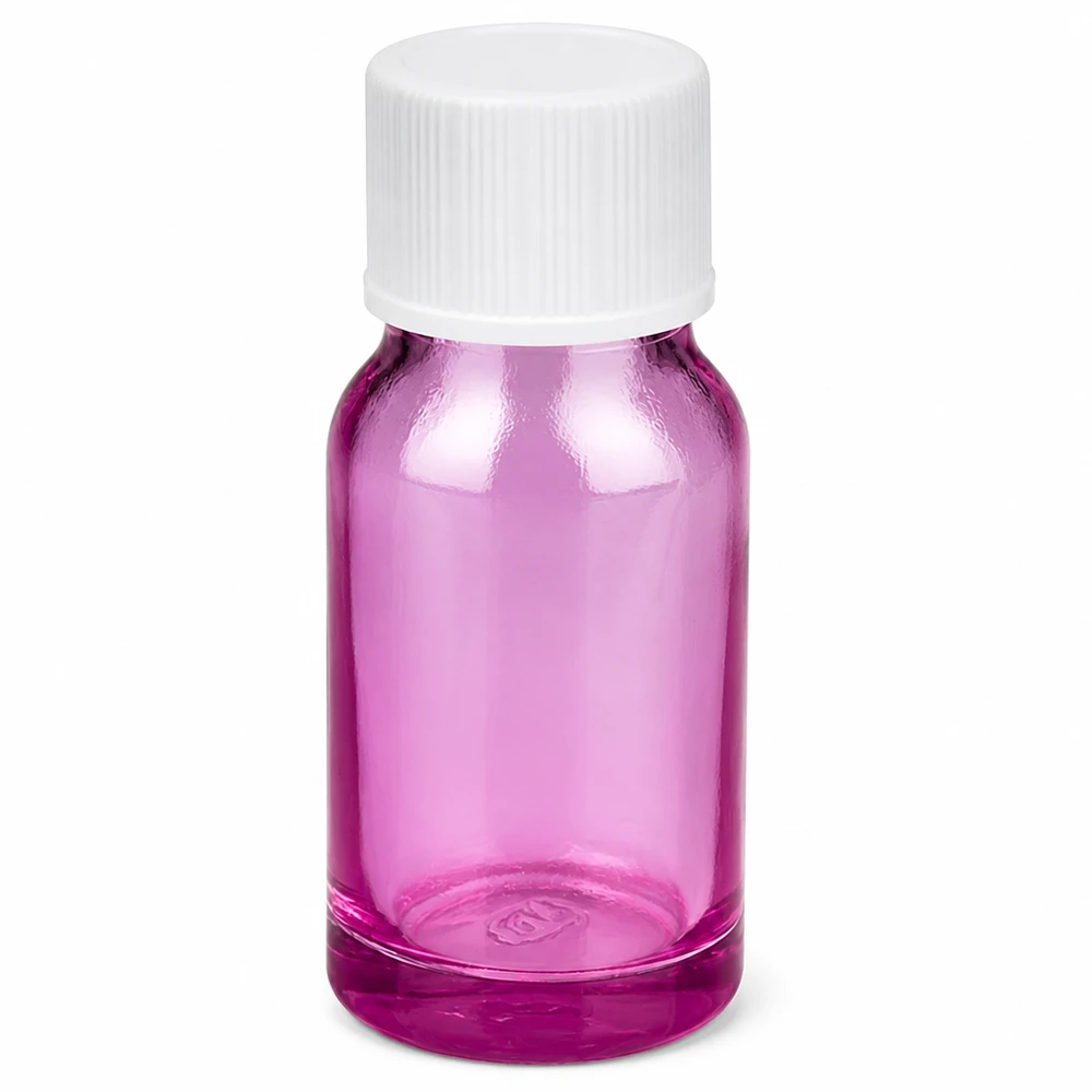 10ml pipetfles 11mm schroefdop wit standaard PurpleLine UT18/10 Compact glazen flesje van 10 ml, perfect voor reisporties van oliën en serums