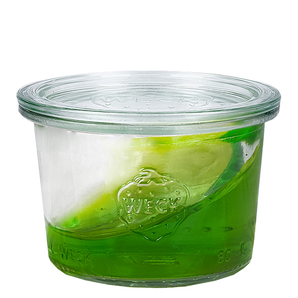 Set van 36 Weck bekers van 80 ml met 36 glazen deksels Set van 36 Weck bekers van 80 ml met 36 glazen deksels