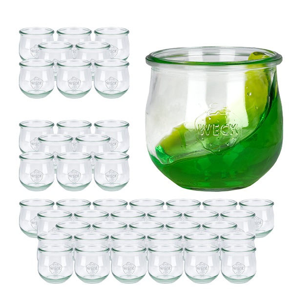 Set van 48 Weck potten 370ml tulpenpot Set van 48 Weck potten 370ml tulpenpot