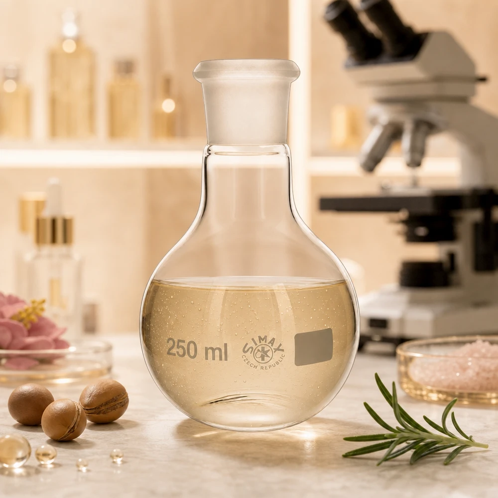 Compacte 250 ml verticale kolf met standaard geslepen verbinding 29/32 ideaal voor kleine laboratoriumwerkplekken