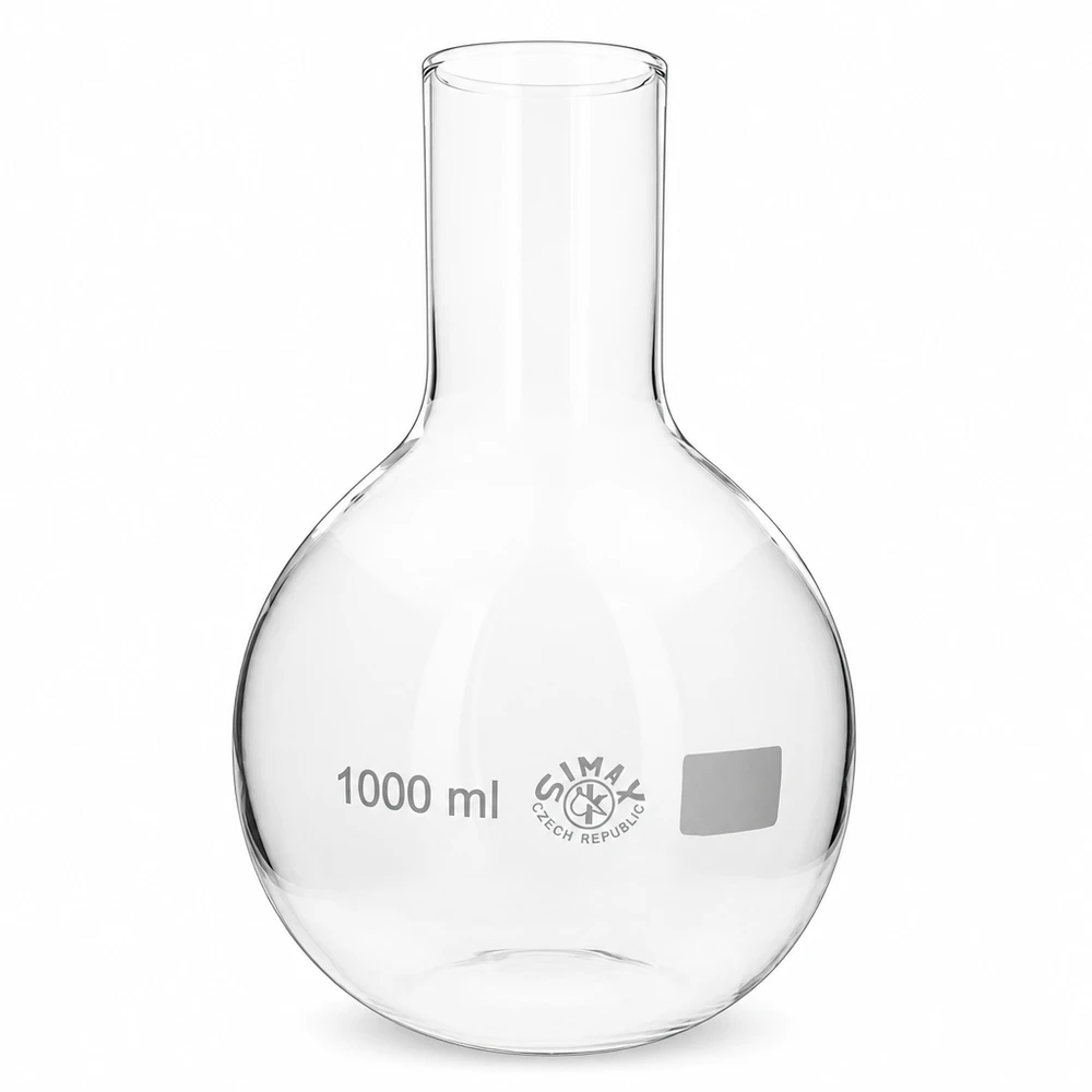 Grote rondbodemkolf van 1000 ml met wijde hals voor professioneel laboratoriumwerk
