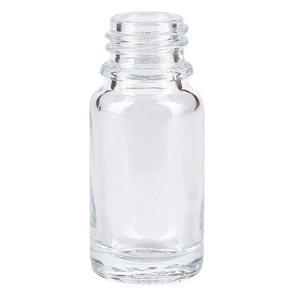 10ml apothekersfles ClearLine DIN18 UNiTWIST ClearLine-apothekersflesje van 10 ml, van helder glas met DIN 18-schroefdraad van UNiTWIST