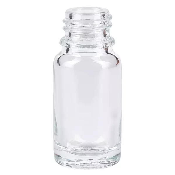 10ml apothekersfles ClearLine DIN18 UNiTWIST ClearLine-apothekersflesje van 10 ml, van helder glas met DIN 18-schroefdraad van UNiTWIST