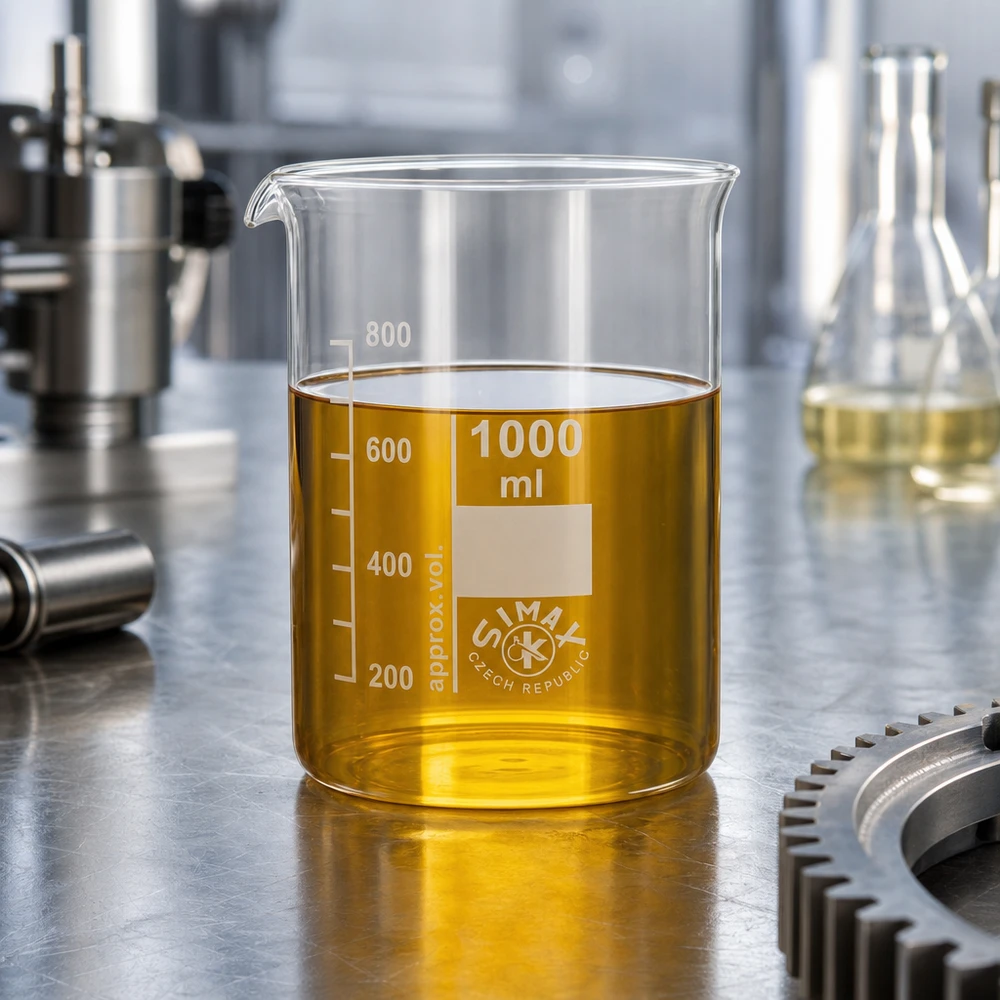 Precisiebeker 1000ml van robuust borosilicaatglas met duidelijk afleesbare milliliterverdeling