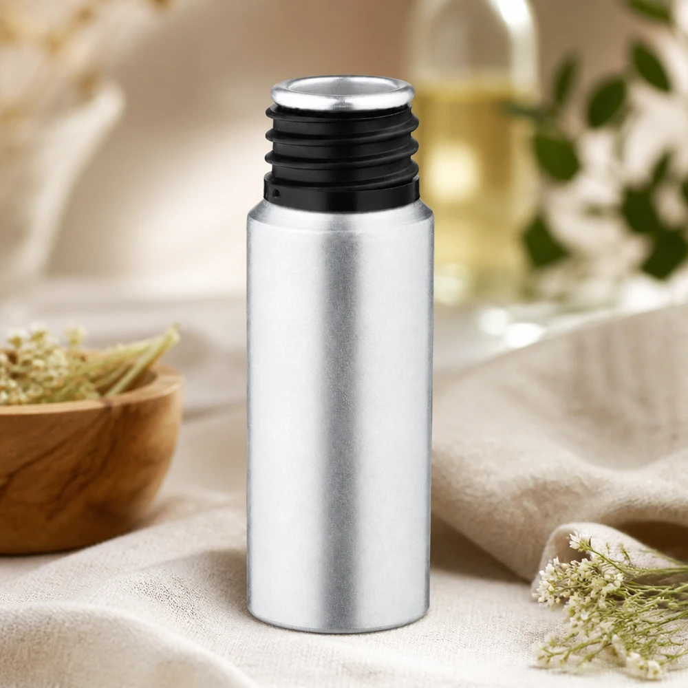 Handig 20ml flesje van gepekeld aluminium in zakformaat voor onderweg