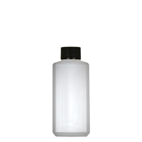 250ml vierkante fles PE naturel, met dop 250ml vierkante fles PE naturel, met dop