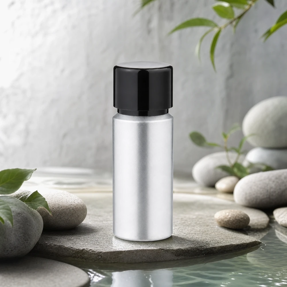 Handig aluminium flesje van 20 ml met matte afwerking - licht en robuust voor dagelijks gebruik