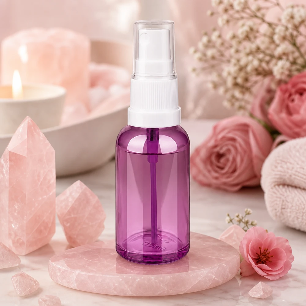30ml spuitfles wit/transparant Standaard PurpleLine UT18/30 Veelzijdig 30ml sprayflesje met transparante look voor zelfgemaakte schoonheidsproducten