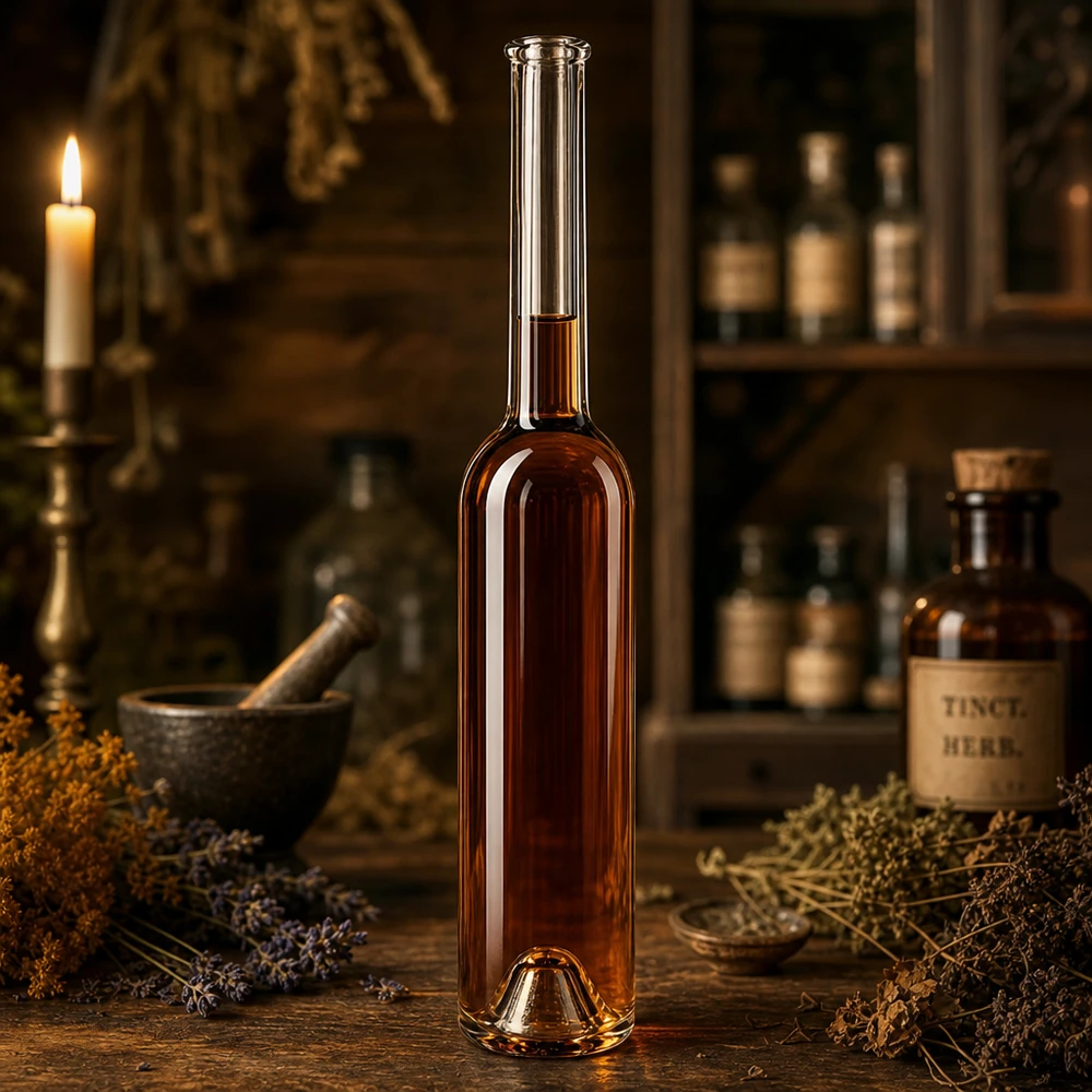 100ml glazen fles Hugo bruin amber apothekersontwerp Kruidentinctuur productie UNiTWIST zonder dop Product afbeelding 3