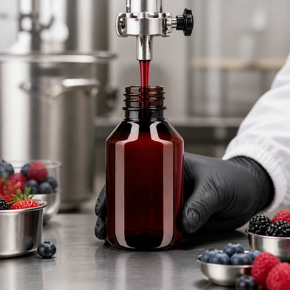 PET-fles 50ml met bruine dop Standaard Handabfüllung mit Dosierpumpe in braune 50ml Flasche für naturbasierte Produkte