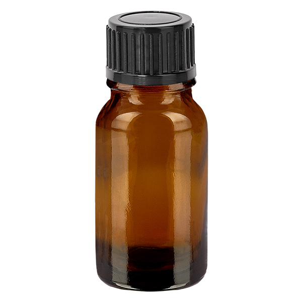 10ml flessenglazen 11mm SV zwart STD BrownLine UT18/10