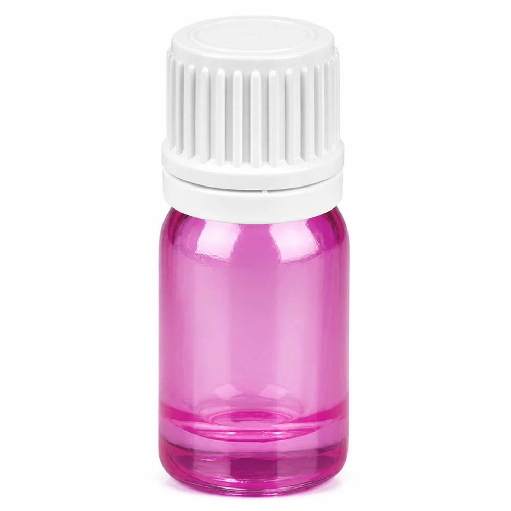 Compacte 5ml druppelflacon in Purple Line ontwerp met precieze 0,7mm opening