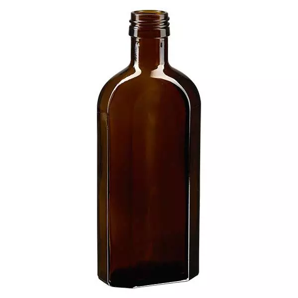 250 ml Meplat fles bruin PP28