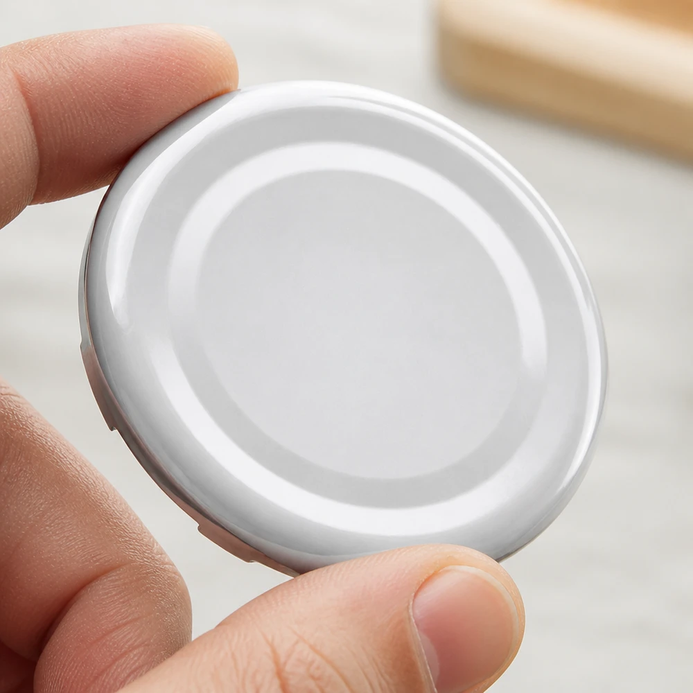 Glanzend witte TO43-deksel 43 mm BasicSeal UniTwist van gelakt metaal