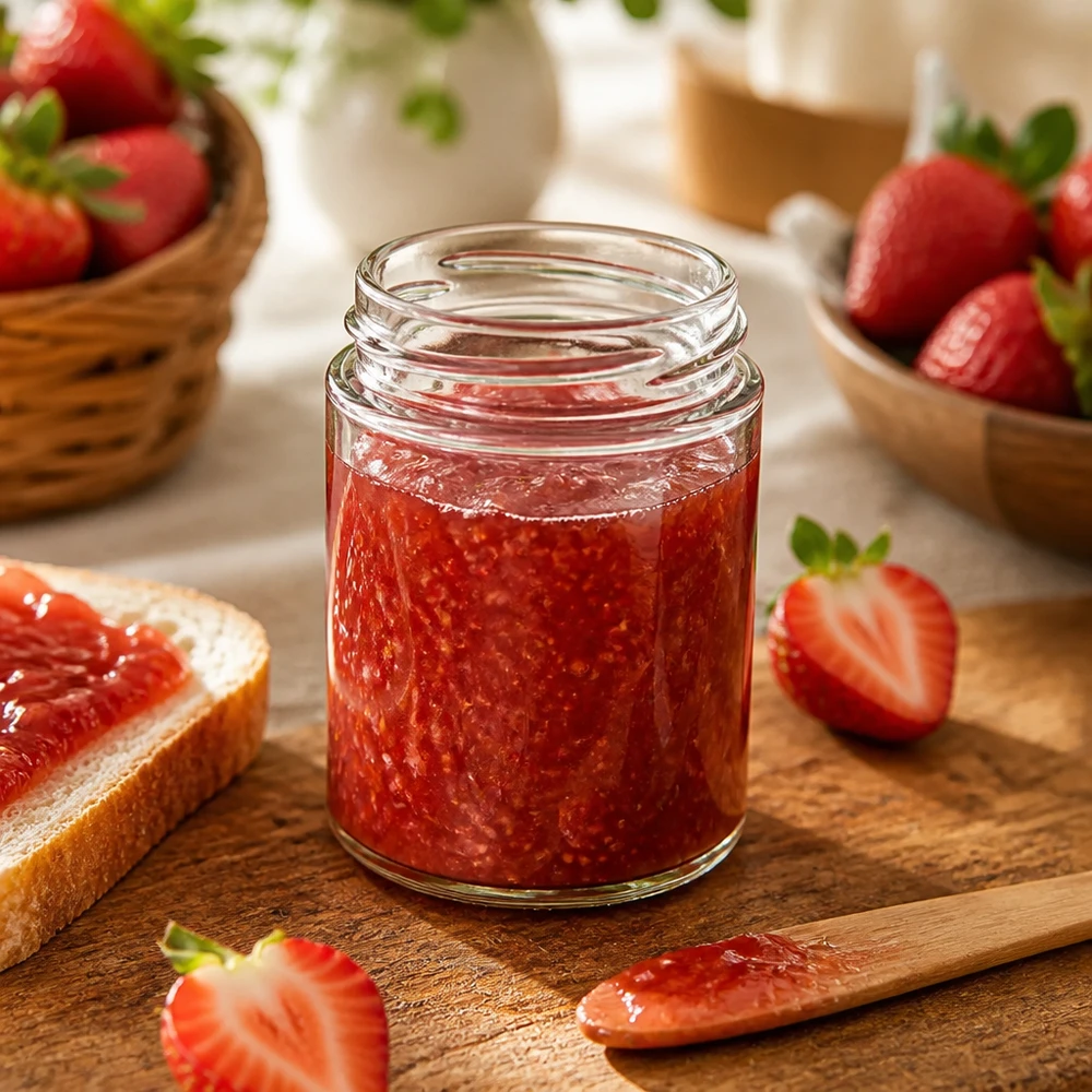 Compacte inmaakpot van 202 ml voor jam en gelei uit eigen keuken