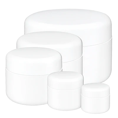 Afgeronde cosmetische potten Softline