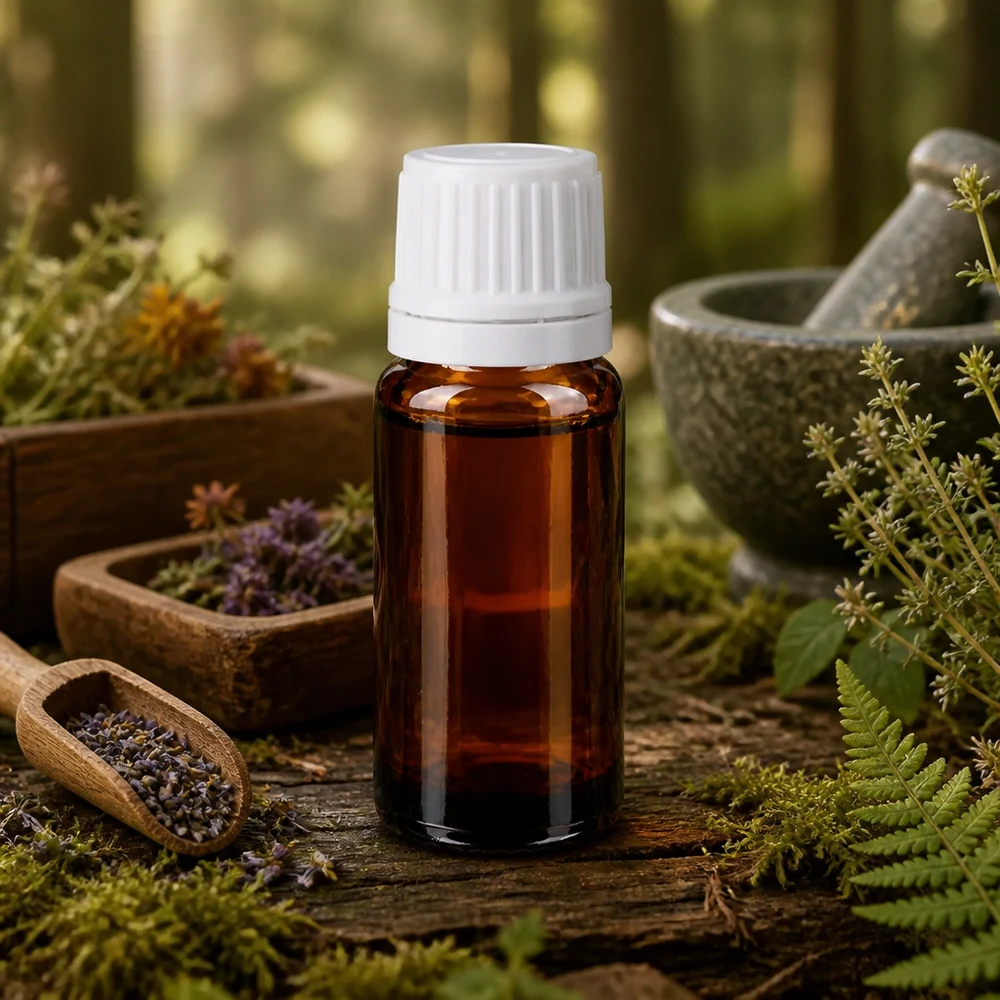 Farmaceutische bruine glazen flesjes van 10 ml met witte veiligheidsdop voor laboratoriumtoepassingen