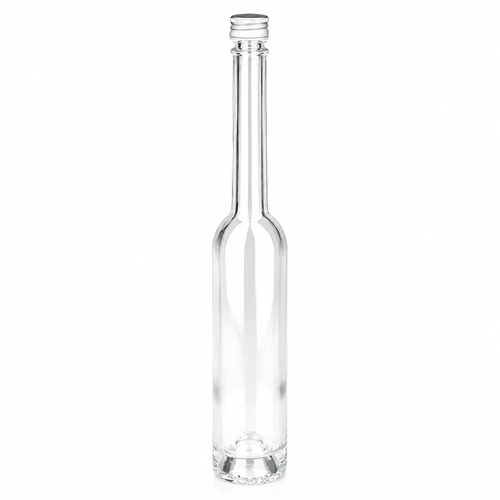 100ml glazen fles Toni met schroefdop zilver UNiTWIS voor sterke dranken en oliën