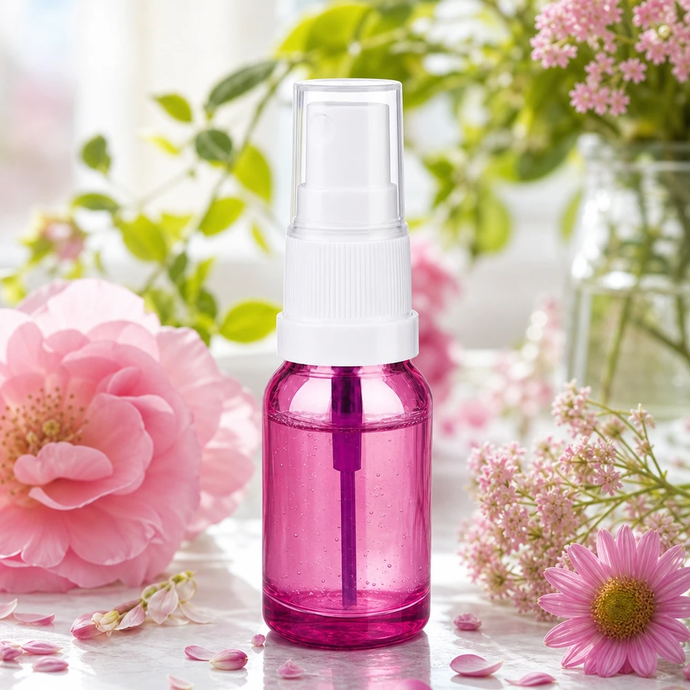Klein spuitflesje met een inhoud van 10 ml, ideaal om te portioneren en op te bergen