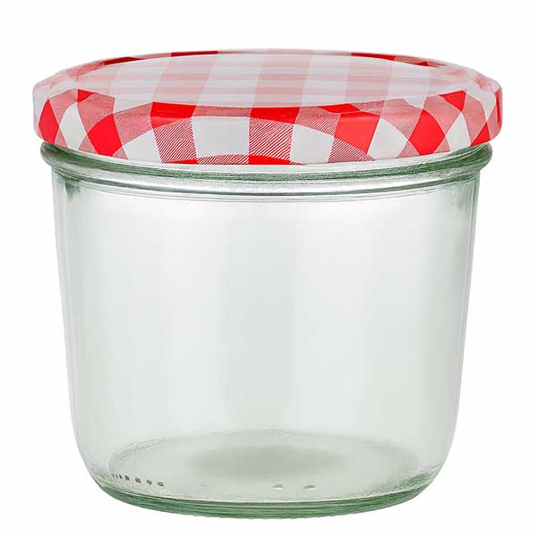 230ml bekers met BasicSeal deksel rood/wit UNiTWIST