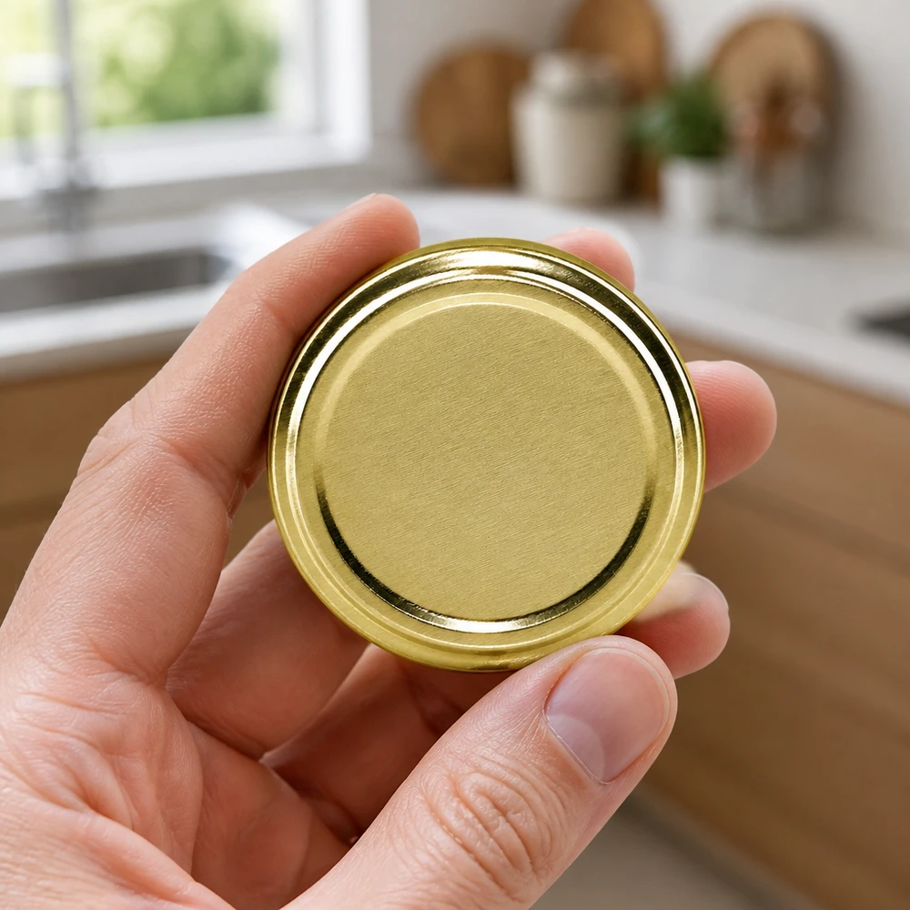 UNiTWIST 66 mm TO66 schroefdeksel goud BasicSeal voor conservenpotten