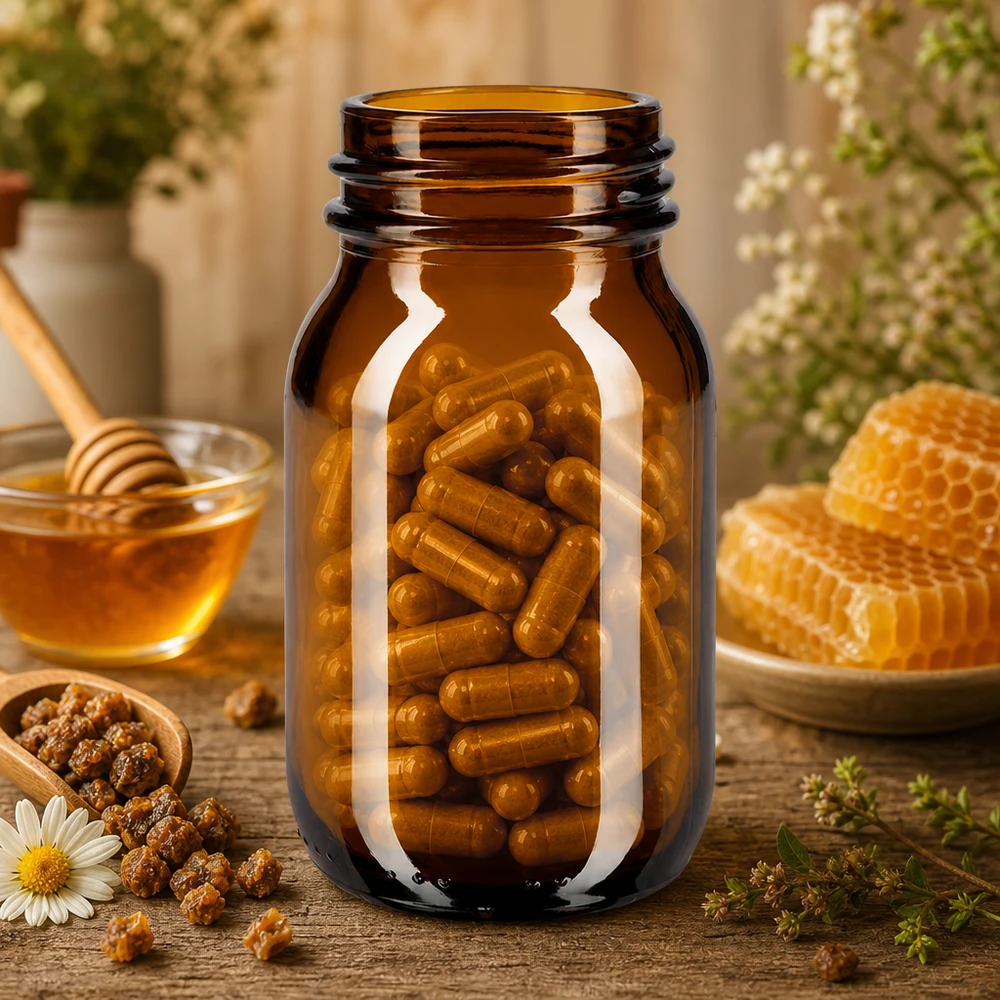 Brede halsfles 100ml amberkleurig glas met brede opening voor gemakkelijk vullen