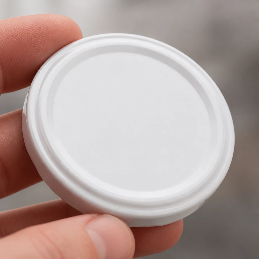 Witte twist-off-sluiting TO63 BioSeal unitemp voor inmaakpotten, diameter 63 mm