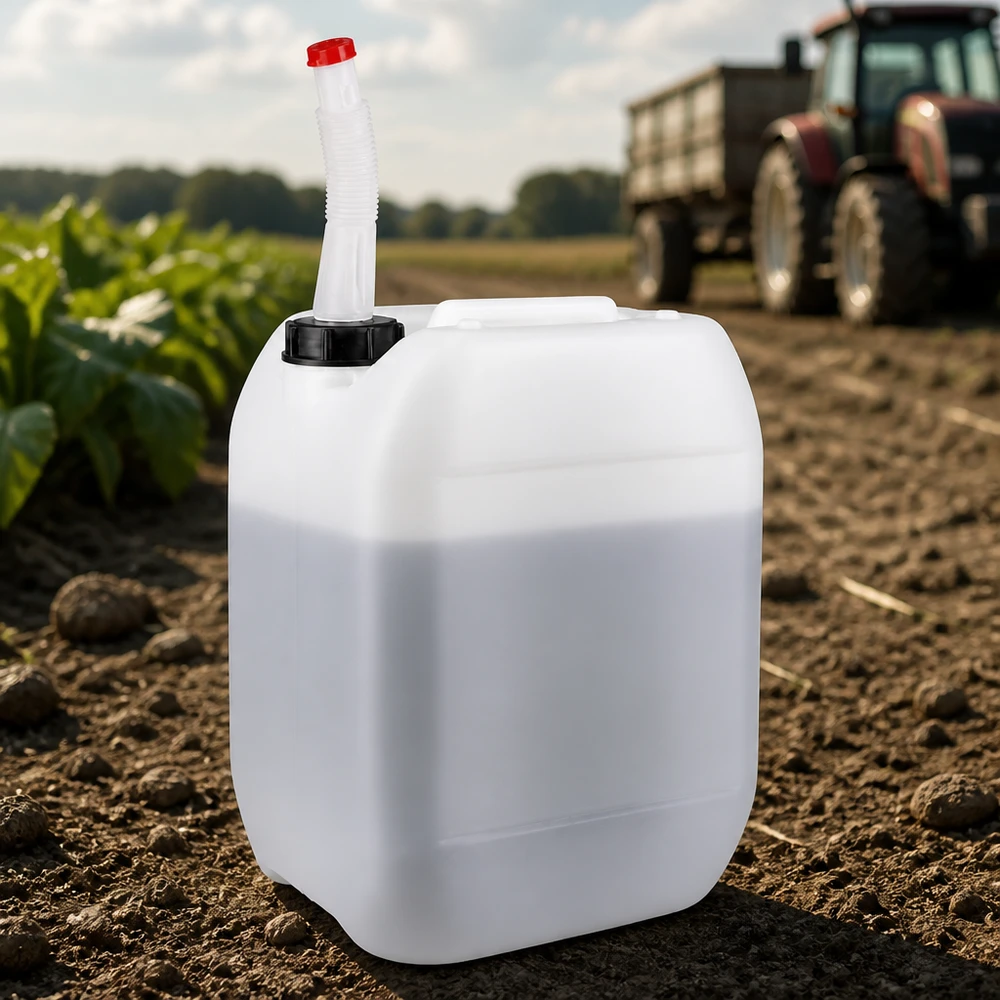 10l Jerrycan, UN-toelating, met aftapkraan flex 10-liter jerrycan met flexibele uitloop en rode dop voor nauwkeurig vullen in de buitenlucht