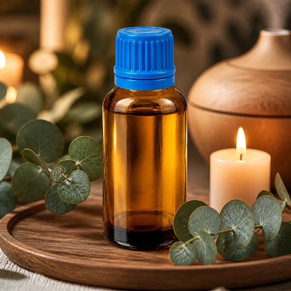 Praktische 30ml druppelflacon van UV-beschermend amberkleurig glas met stevige plastic dop