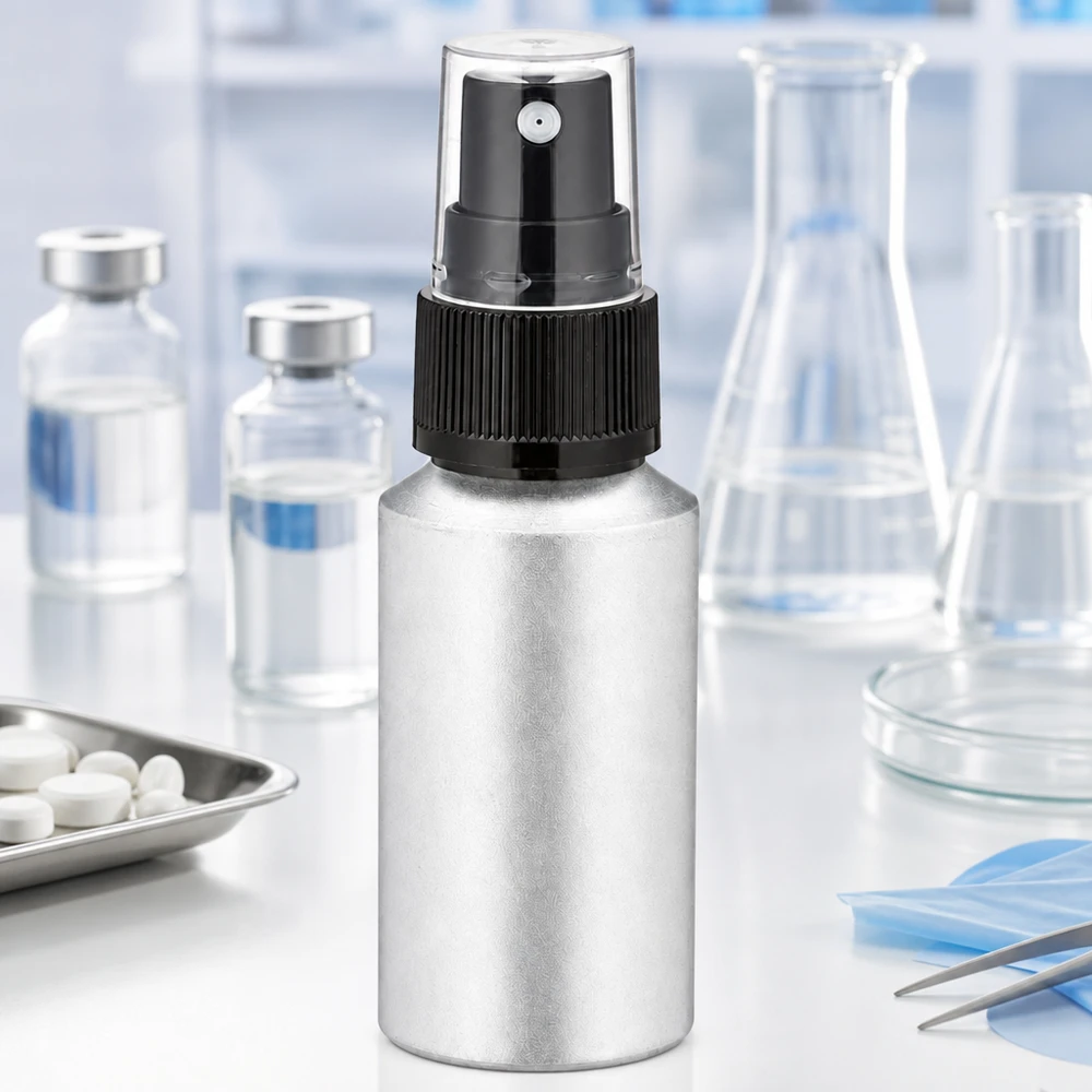 30 ml aluminium fles met matte afwerking en nauwkeurig spuitsysteem voor professioneel gebruik