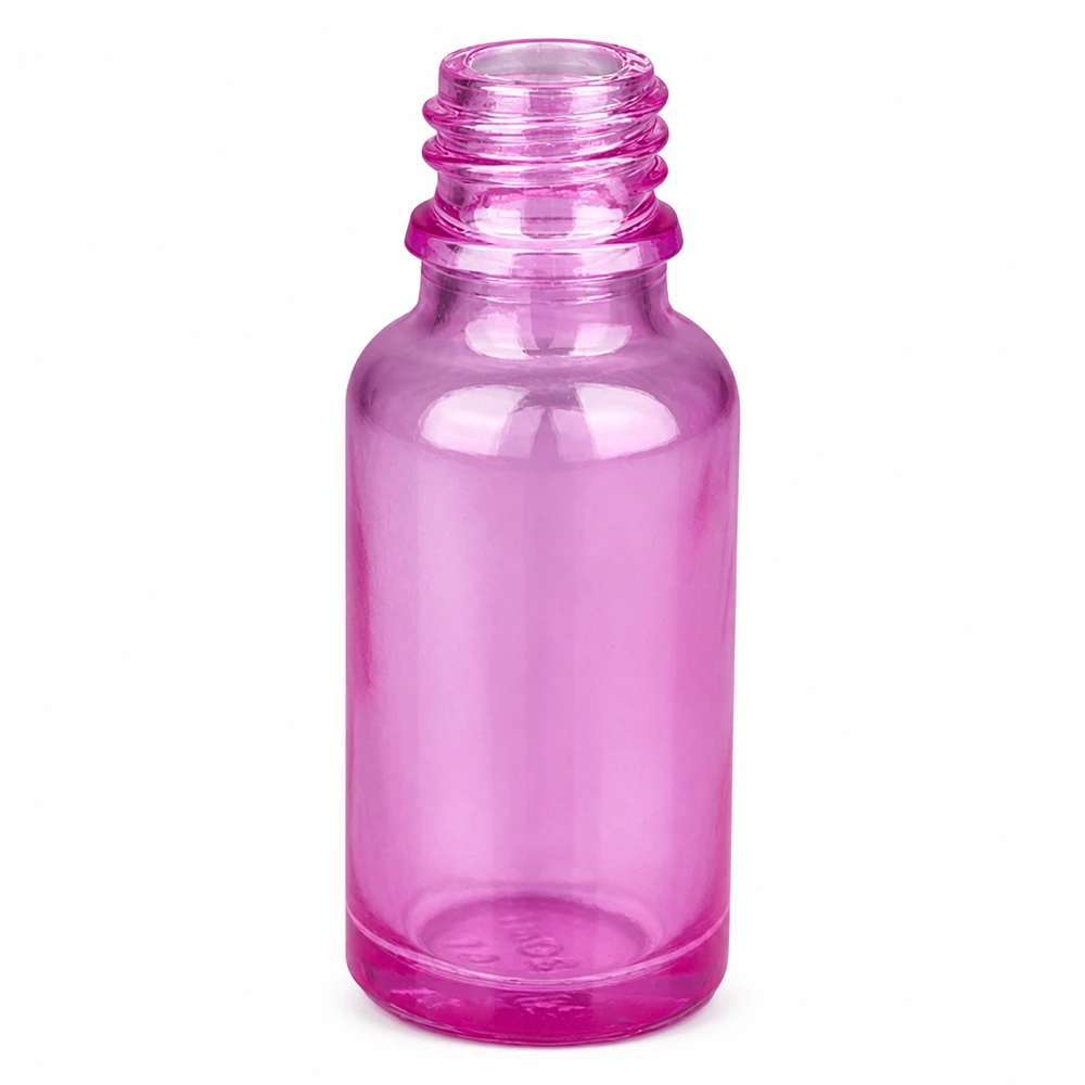 20ml neussprayfles wit/transparant standaard PurpleLine. UT18/20 Compact 20 ml neussprayflesje met wijde hals in een aantrekkelijke paarse kleur