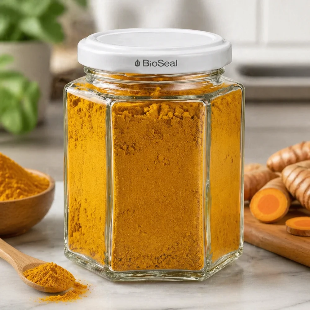 196ml hexaglas met BioSeal deksel wit UNiTWIST 196ml hexaglas met BioSeal deksel wit UNiTWIST