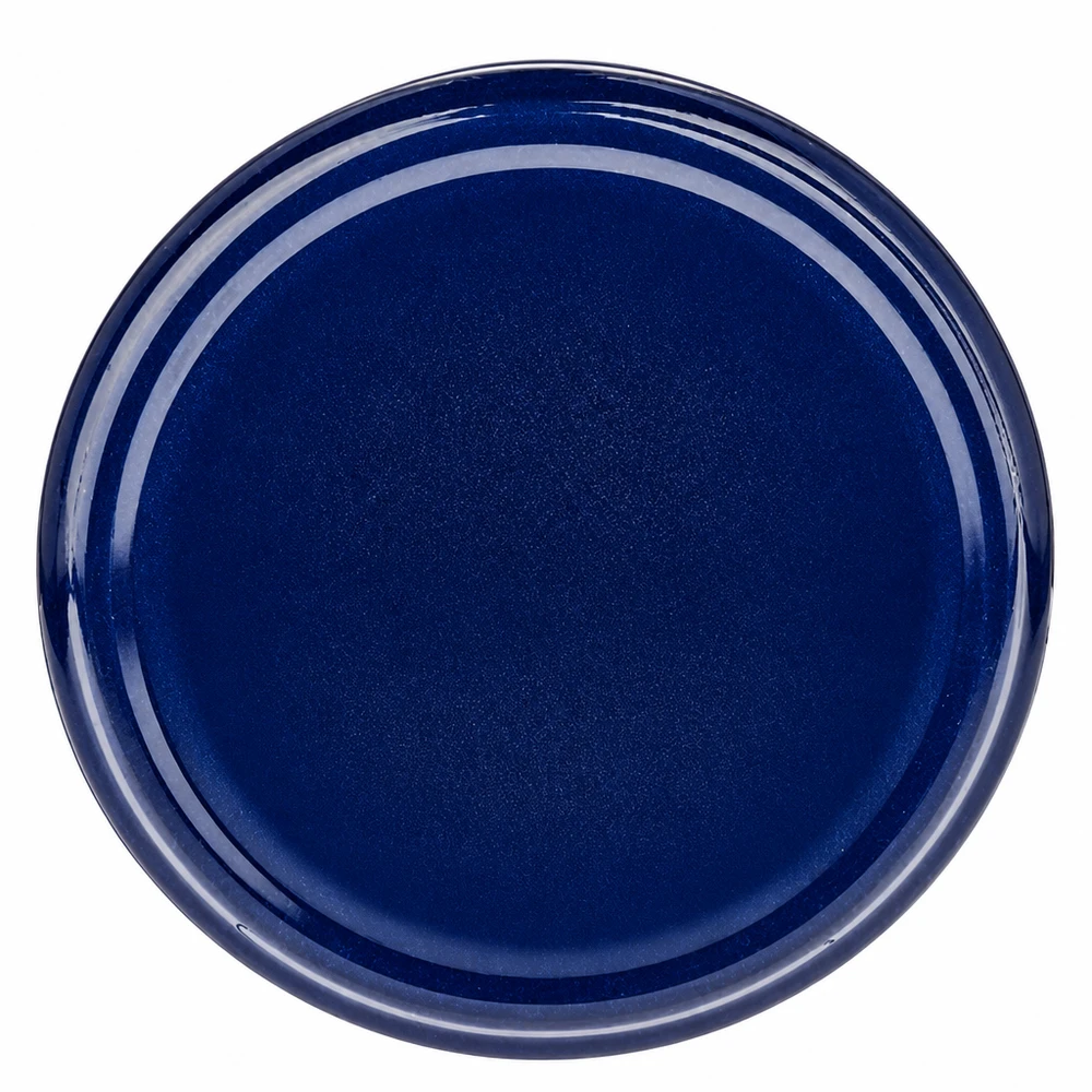 82 mm BasicSeal-deksel blauw (TO82) UNiTWIST Ronde blauwe metalen deksel 82 mm BasicSeal TO82 met glanzende emailleerlaag