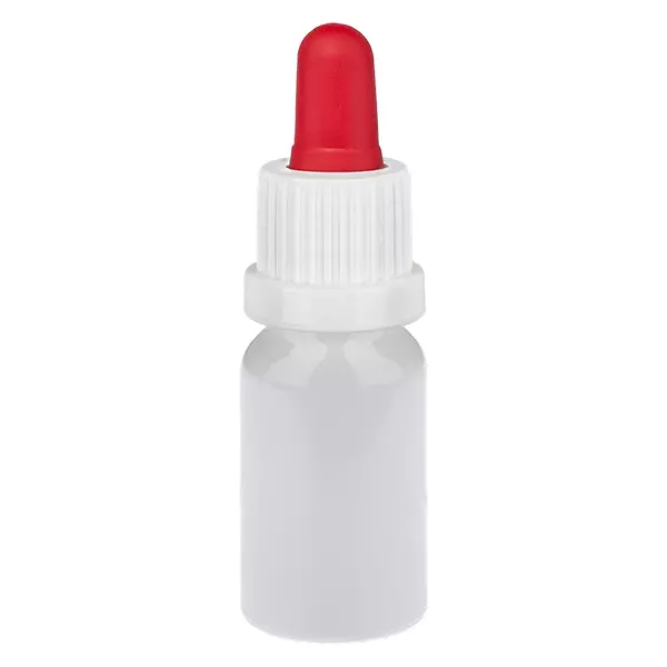 10 ml pipetflesje wit/rood originele sluiting WhiteLine UT18/10 10 ml pipetflesje wit/rood originele sluiting WhiteLine UT18/10