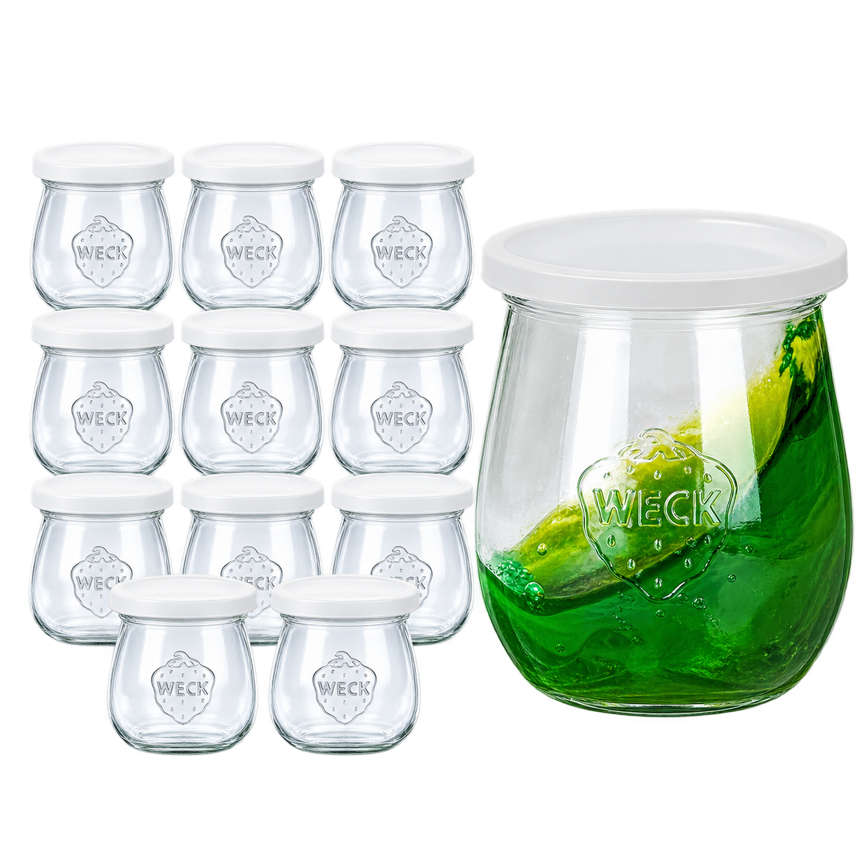 WECK sets met vershouddeksels
