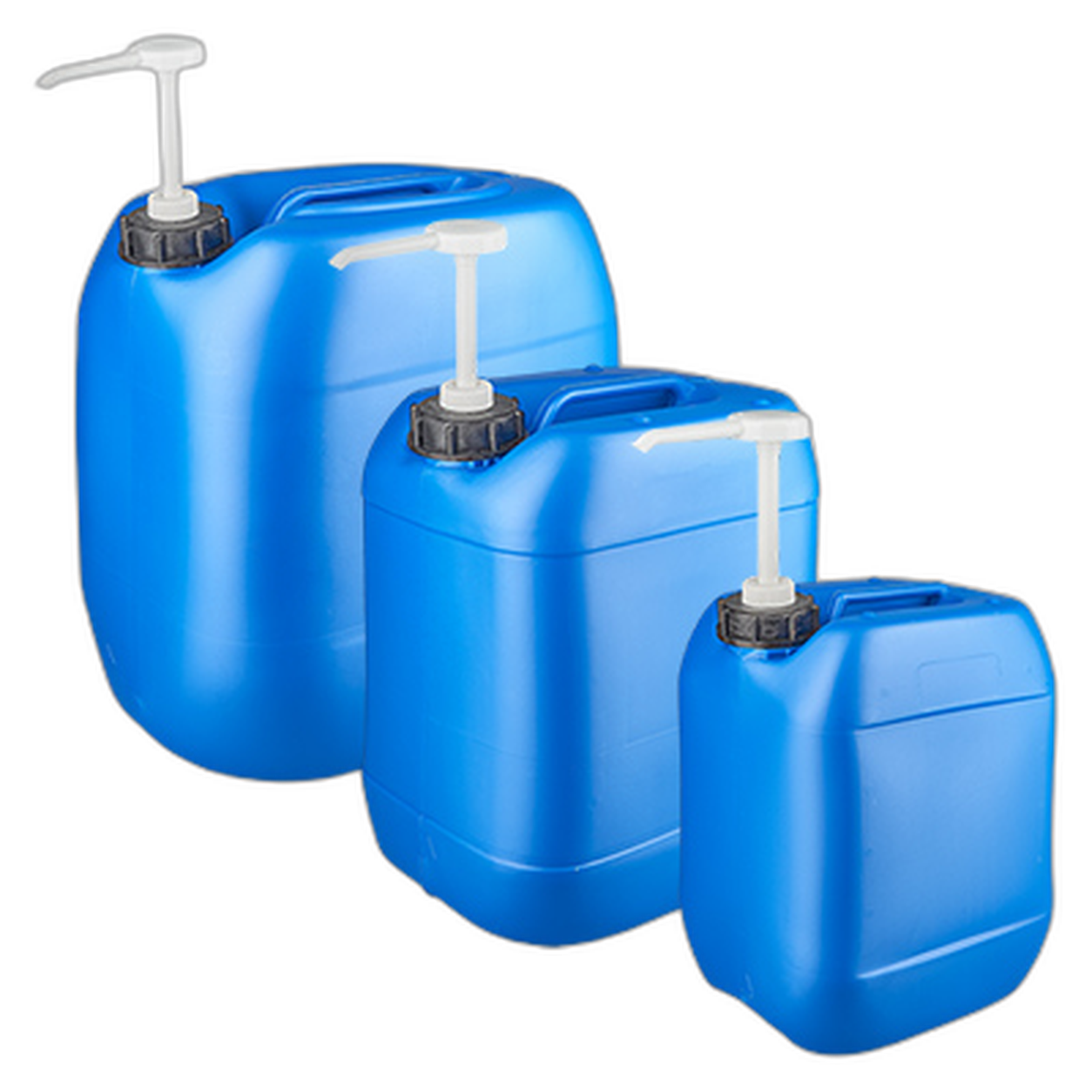 Jerrycan blauw met doseerpomp
