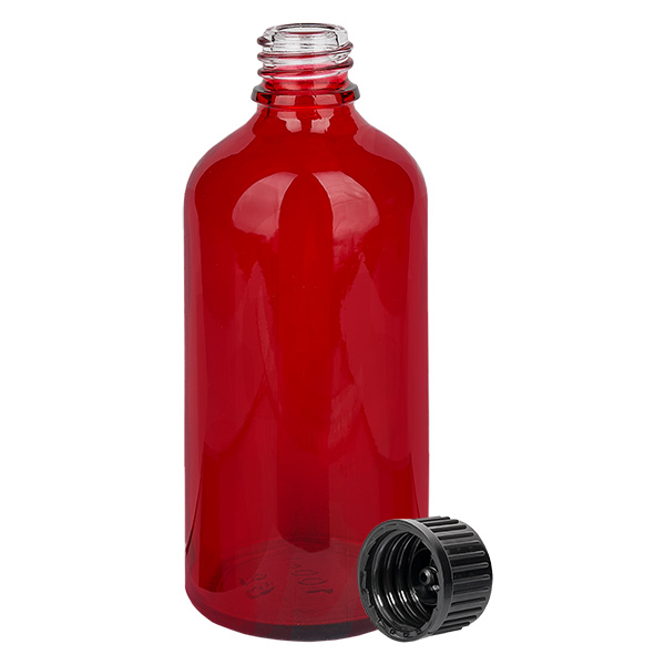 100ml fles 11mm SV zwart STD RedLine UT18/100 100ml fles 11mm SV zwart STD RedLine UT18/100
