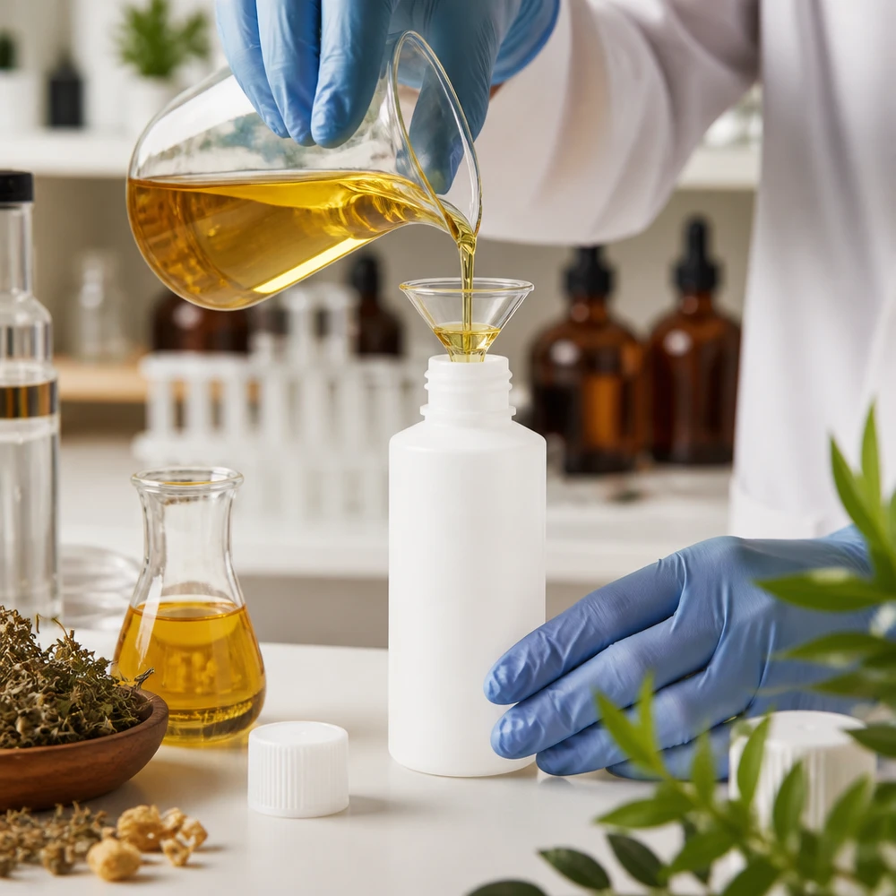 PET cilinderfles 30ml wit met schroefsluiting wit Chemicaliebestendige apotheekfles van 30 ml, wit, voor professioneel afvullen in het laboratorium