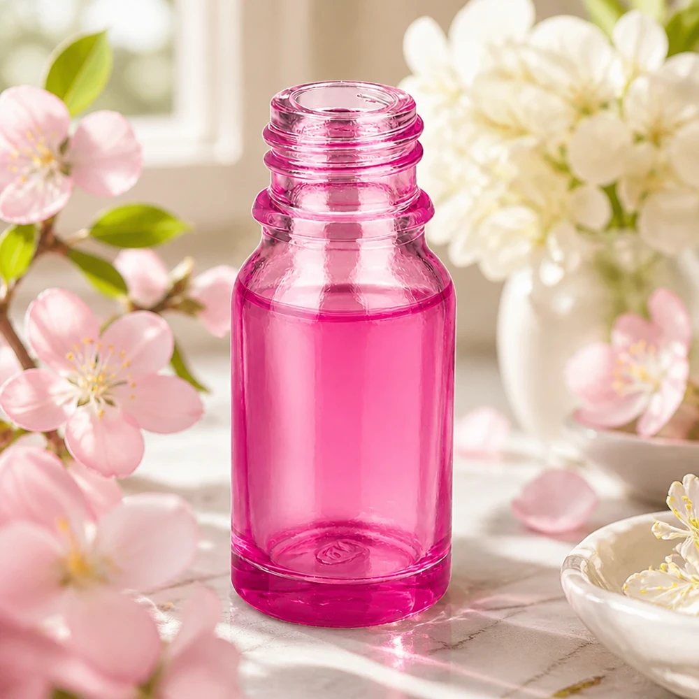 Elegante 10ml PurpleLine UT18/10 UNiTWIST apothekersfles in fuchsia voor schoonheids- en wellnessproducten