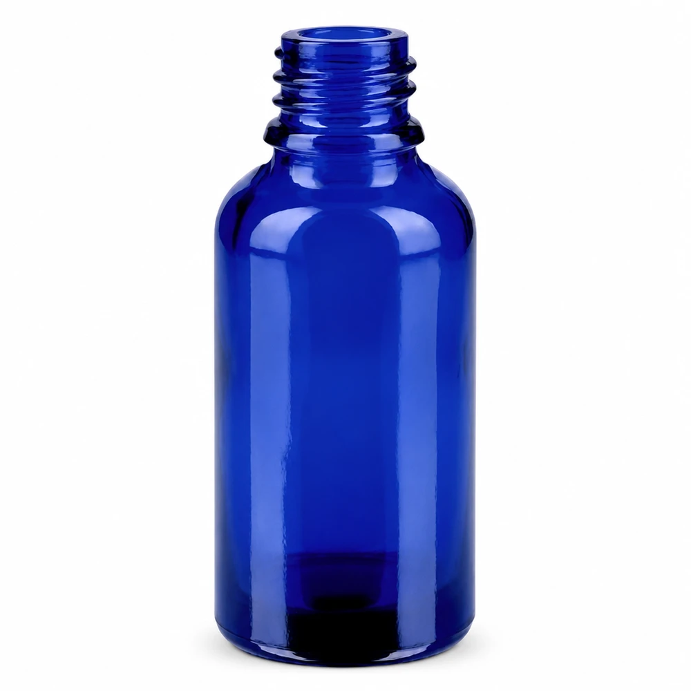30ml fles 11mm SV wit STD BlueLine UT18/30 30ml kobalt glazen fles met 11mm opening perfect voor lichtgevoelige stoffen en tincturen