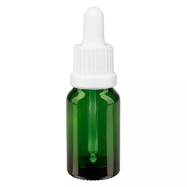 Pipetfles groen 10ml, pipet wit VR