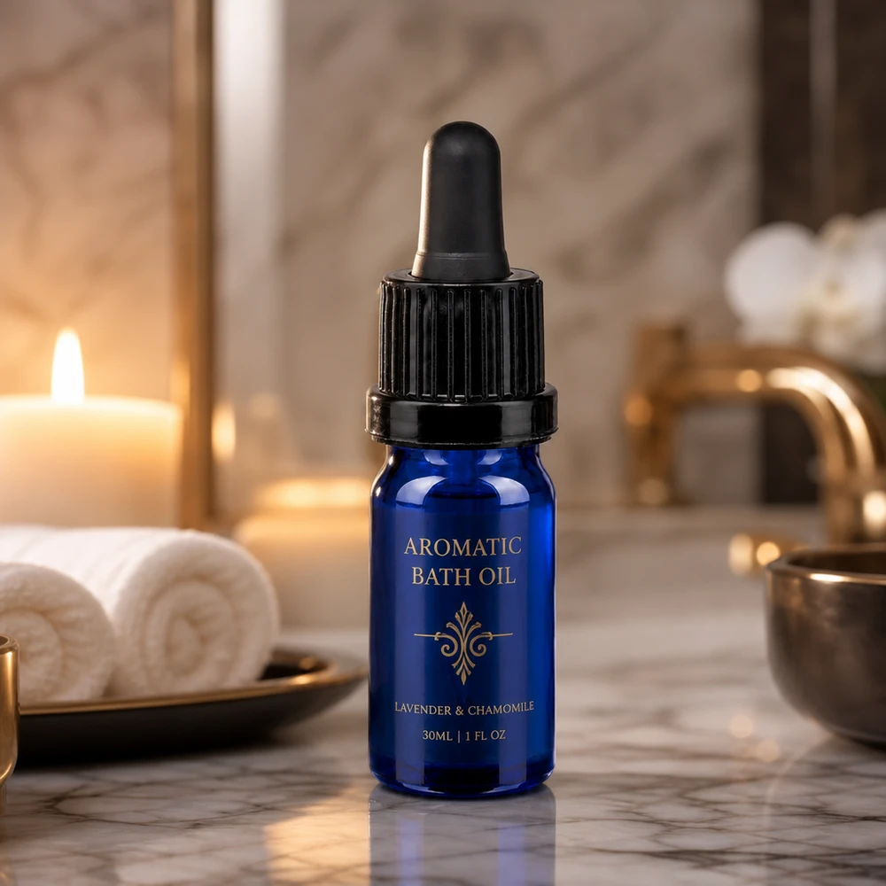 5ml pipetfles zwart OV BlueLine UT18/5 5ml glazen flesje met zwarte druppeldop ideaal voor serums en oliën OV BlueLine UT18/5
