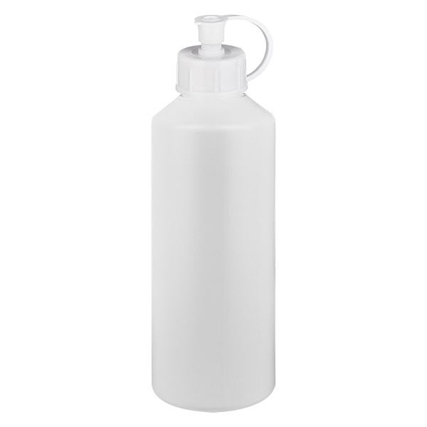 PET cilinderfles 100ml wit met sproeisluiting wit PET cilinderfles 100ml wit met sproeisluiting wit
