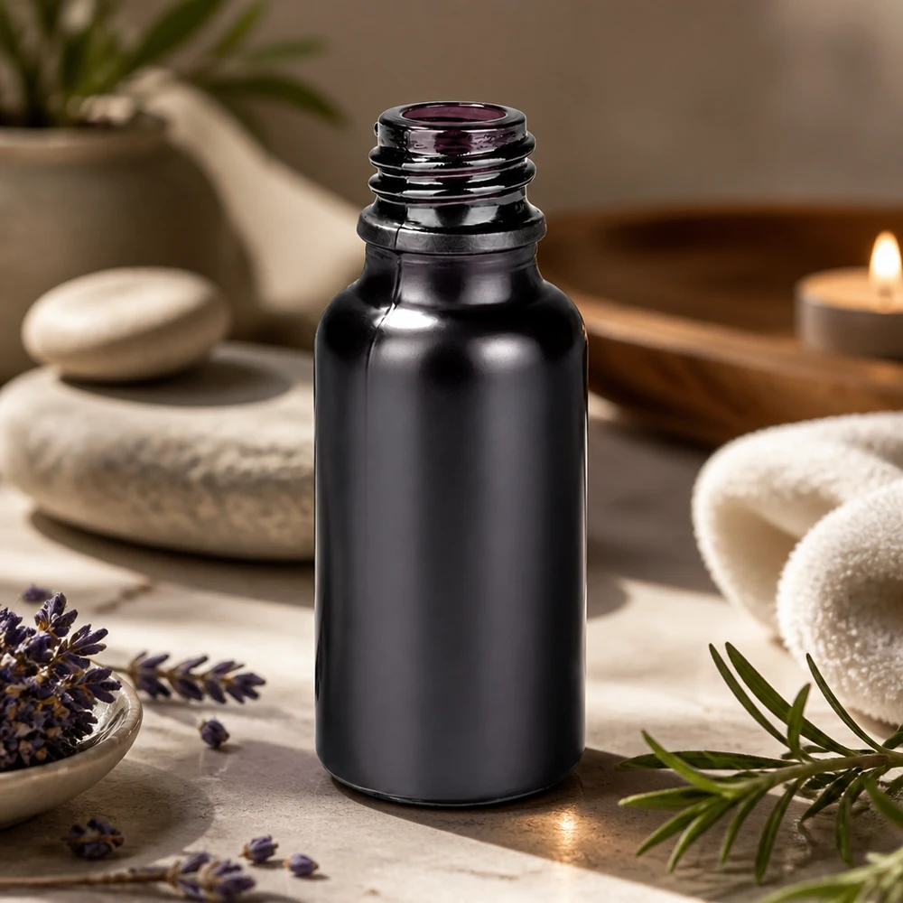 20ml zwarte glazen fles met UNiTWIST schroefdraad UT18/20 voor laboratorium- en farmaceutische toepassingen